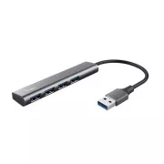 TRUST Halyx aluminijasto 4-portno vozlišče USB 3.2 Gen1