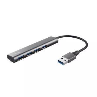TRUST Halyx aluminijasto 4-portno vozlišče USB 3.2 Gen1