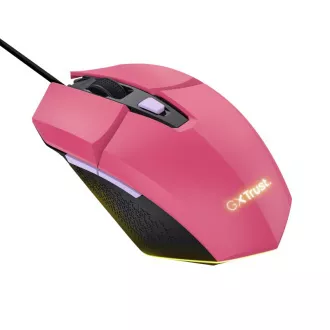TRUST miška GXT 109P FELOX Gaming Mouse, optična, USB, roza