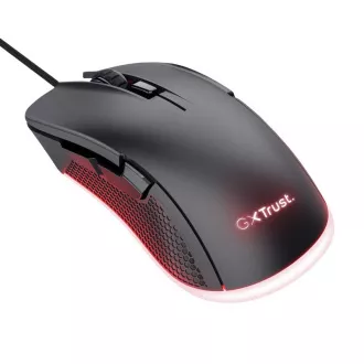 TRUST GXT 922 YBAR Gaming Mouse, optična, USB, črna