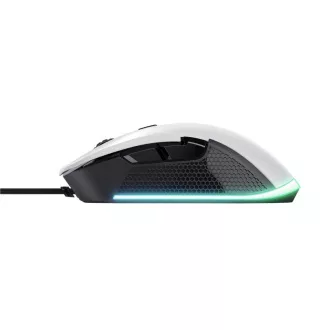 TRUST GXT 922W YBAR Eco Gaming Mouse, optična, USB, bela