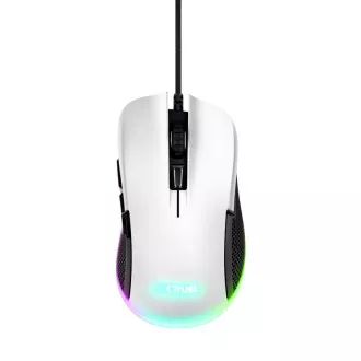 TRUST GXT 922W YBAR Eco Gaming Mouse, optična, USB, bela
