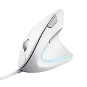 TRUST Verto Vertical Mouse Ergonomska miška, USB, bela