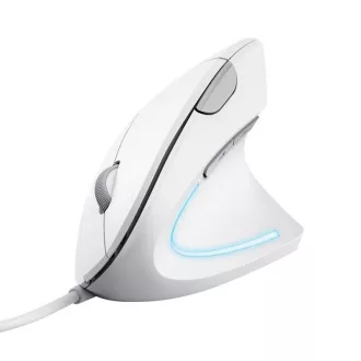 TRUST Verto Vertical Mouse Ergonomska miška, USB, bela