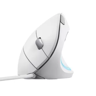 TRUST Verto Vertical Mouse Ergonomska miška, USB, bela