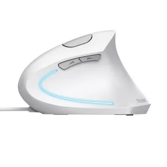 TRUST Verto Vertical Mouse Ergonomska miška, USB, bela