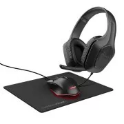 TRUST slušalke   miška   podloga za miško GXT 790 3v1 Gaming Bundle, črna