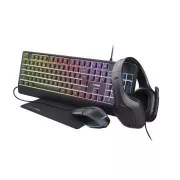TRUST slušalke   miška   tipkovnica   podloga za miško GXT 792 Quadrox 4v1 Gaming Bundle