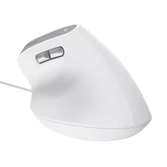 TRUST miška Bayo II Ergonomska navpična miška, USB, bela