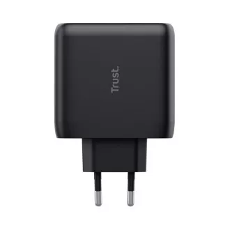 TRUST MAXO 65W polnilec, 2x USB-C, črn