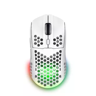 TRUST Brezžična miška GXT 929W Helox Lightweight, RGB, bela