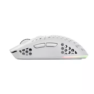 TRUST Brezžična miška GXT 929W Helox Lightweight, RGB, bela