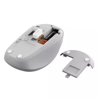 TRUST Mouse YVI , brezžična, Eco, bela - bluetooth   wifi
