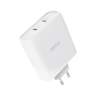 TRUST GaN MAXO 100W 2-portni polnilec USB-C, bela
