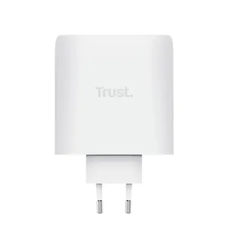 TRUST GaN MAXO 100W 2-portni polnilec USB-C, bela