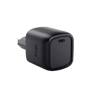 TRUST GaN polnilec MAXO 30W, USB-C, črn