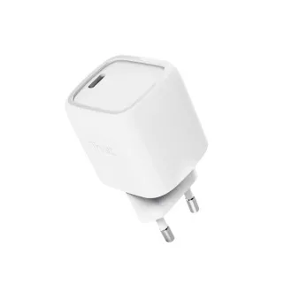 TRUST GaN polnilec MAXO 30W, USB-C, bel