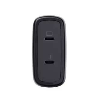 TRUST GaN MAXO 65W 2-portni polnilec USB-C, črn
