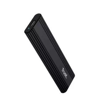 TRUST Zunanji zaboj za SSD M.2, USB-C 3.2 Gen2, M.2 2280, črn