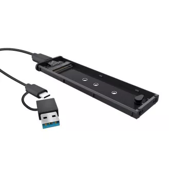 TRUST Zunanji zaboj za SSD M.2, USB-C 3.2 Gen2, M.2 2280, črn