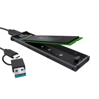 TRUST Zunanji zaboj za SSD M.2, USB-C 3.2 Gen2, M.2 2280, črn