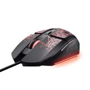 TRUST Miška GXT 113 Felox, žična USB, RGB, črna