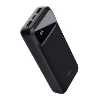 TRUST Powerbank Avala, 20000 mAh, 1xUSB-C   2xUSB, črna