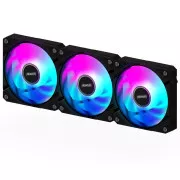 Ventilator GIGABYTE AORUS EZ CHAIN FAN 3-PACK, 3x120mm, črn