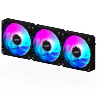 Ventilator GIGABYTE AORUS EZ CHAIN FAN 3-PACK, 3x120mm, črn