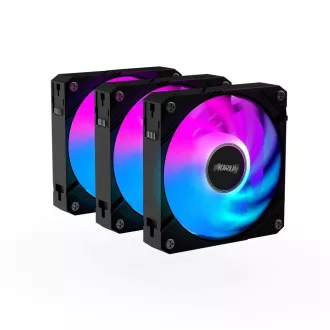 Ventilator GIGABYTE AORUS EZ CHAIN FAN 3-PACK, 3x120mm, črn