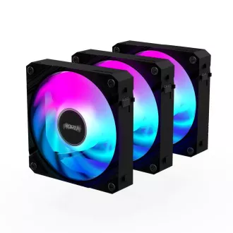 Ventilator GIGABYTE AORUS EZ CHAIN FAN 3-PACK, 3x120mm, črn