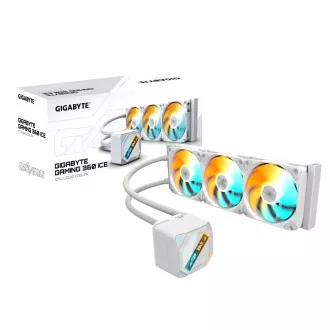 Vodni hladilnik GIGABYTE GAMING 360 ICE, 3x120mm, ARGB, LGA1851, AM5, bel