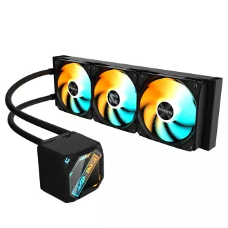 GIGABYTE Vodni hladilnik GAMING 360, 3x120mm, ARGB, LGA1851, AM5, črn