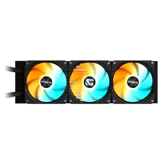 GIGABYTE Vodni hladilnik GAMING 360, 3x120mm, ARGB, LGA1851, AM5, črn