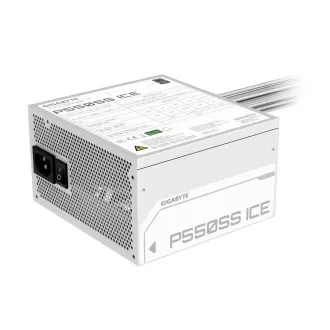 GIGABYTE napajalnik P550SS ICE, 550W, 80  Silver, 120mm, ATX 3.0, bel