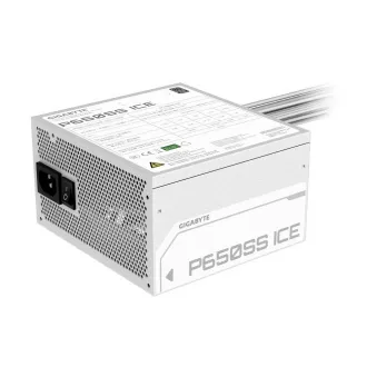 GIGABYTE napajalnik P650SS ICE, 650W, 80  Silver, 120mm, ATX 3.0, bel