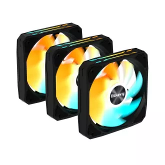Ventilator GIGABYTE EZ CHAIN FAN 3-PACK, 3x120mm, črn