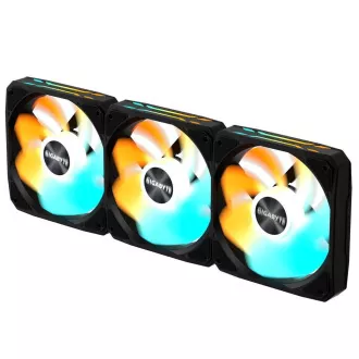 GIGABYTE ventilator EZ CHAIN RVS FAN 3-PACK, 3x120mm, črn