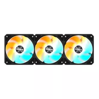 GIGABYTE ventilator EZ CHAIN RVS FAN 3-PACK, 3x120mm, črn