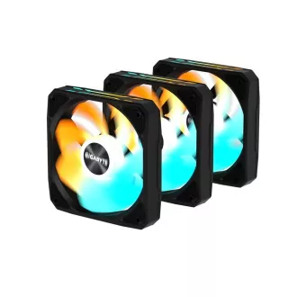 GIGABYTE ventilator EZ CHAIN RVS FAN 3-PACK, 3x120mm, črn