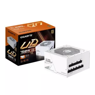 GIGABYTE napajalnik UD750GM PG5 ICE 750W, 120mm, popolnoma modularen, 80 Plus Gold, ATX 3.1