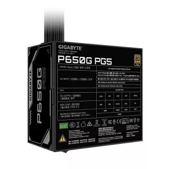 GIGABYTE napajalnik P650G PG5, 650W, 120mm, 80 Plus Gold, ATX 3.1