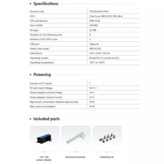 MikroTik Cloud Router Switch CRS310-8G 2S IN