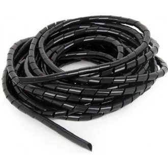 C-Tech CABLEXPERT spirala za zategovanje kablov, 12 mm, 10 m, črna