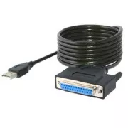 PREMIUMCORD Kabel za tiskalnik USB, od USB do vzporednih vrat