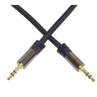 PREMIUMCORD kabel, zaščiten, Jack 3,5 mm - Jack 3,5 mm M/M 1, 5 m