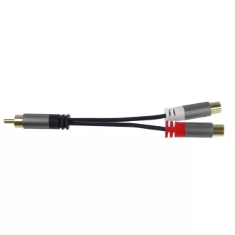 Razdelilnik PremiumCord HQ CINCH moški - 2x CINCH ženski 15cm