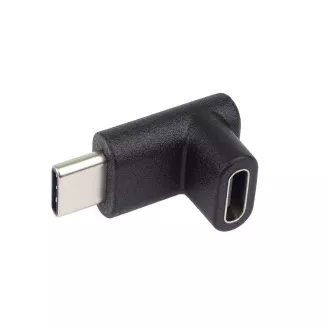 PremiumCord Adapter USB-C z USB-C, ukrivljen za 90° PremiumCord Adapter USB-C z USB-C, ukrivljen za 90°