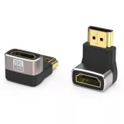 PREMIUMCORD Adapterski priključek 8K HDMI A - HDMI A, F/M, 90° desni kot