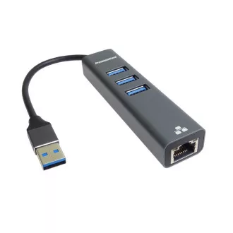 PREMIUMCORD Adapter USB3.0 - LAN RJ45 ETHERNET 10/100/1000 MBIT   3x vrata USB3.0